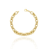 Elegant Elegance: Classic Gold Chain Bracelet - Timeless Simplicity