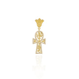 Diamond Ankh Cross Pendant - The Key of Life