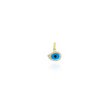 Evil Eye Diamond Charm Pendant - Sparkling Protection