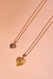 Diamond Heart Pendant in 18k Yellow Gold