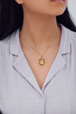 Egyptian Beetle Scarab Pendant in 18k Yellow Gold