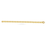 Elegant Cutout Gold Link Bracelet