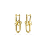 Link Earrings in 18k Yellow Gold