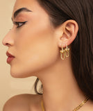 Link Earrings in 18k Yellow Gold