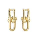 Link Earrings in 18k Yellow Gold