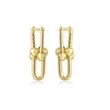 Link Earrings in 18k Yellow Gold