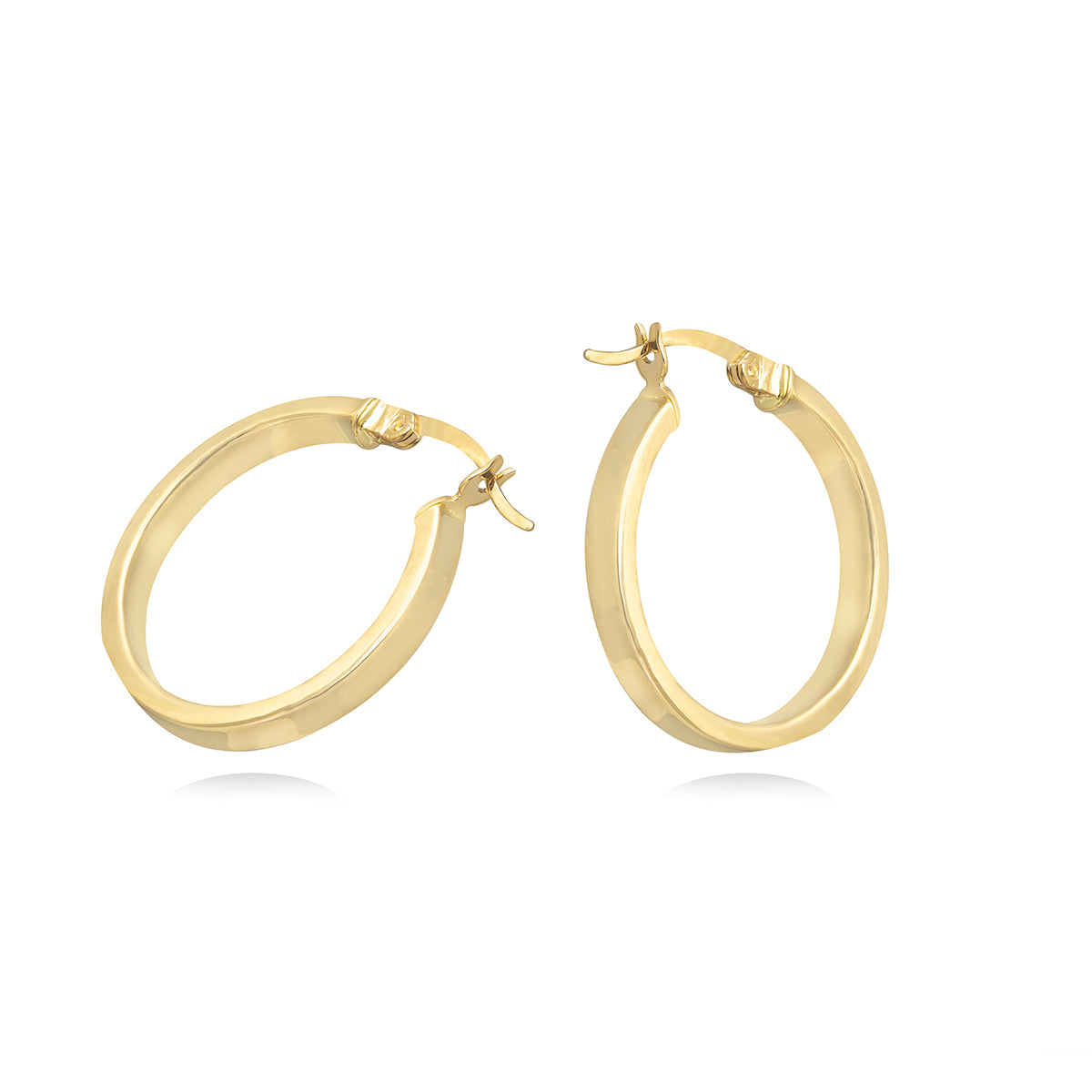 Classic Hoop Earrings in 18k Yellow Gold