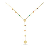 Circle Necklace In 18K Yellow Gold