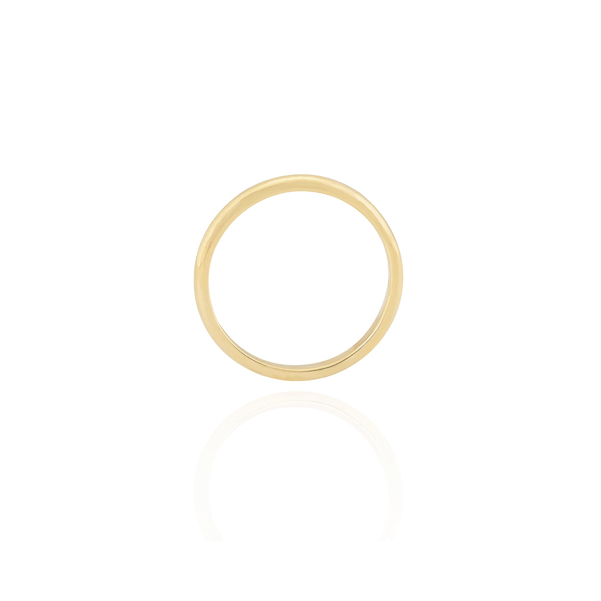 Curved Notched Wedding Band