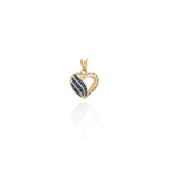 Diamond Heart Pendant in 18k Yellow Gold