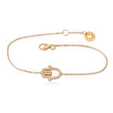 Hamsa Chain Bracelet in 18K Yellow Gold