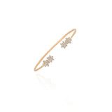 Adorable Twin Floral Diamond Bangle