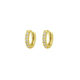 Mini Hoop Diamond Earrings