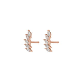 Autumn Love Rose Gold Earrings