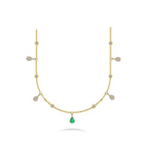 Rain Drop Choker With Diamonds