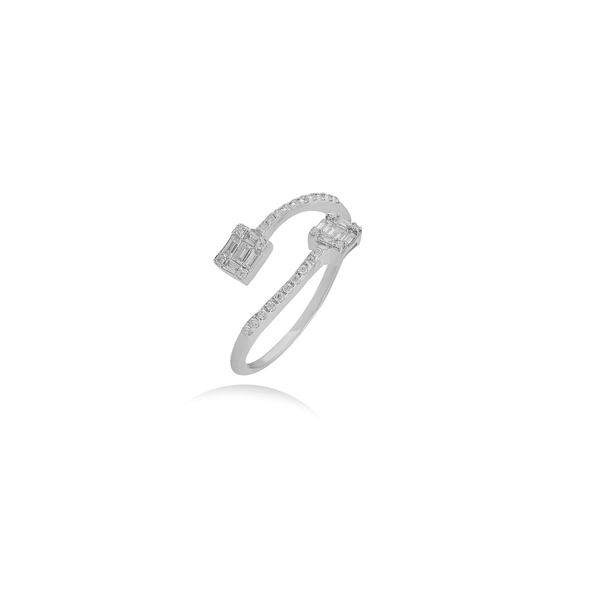 Baguette Diamond Ring In 18k Gold