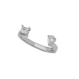 Diamond Open Gap Ring in 18K Gold