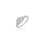 Diamond Engagement Ring in 18k White Gold