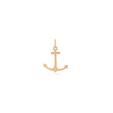 Ship Anchor Pendant In 18K Gold - Rose Gold