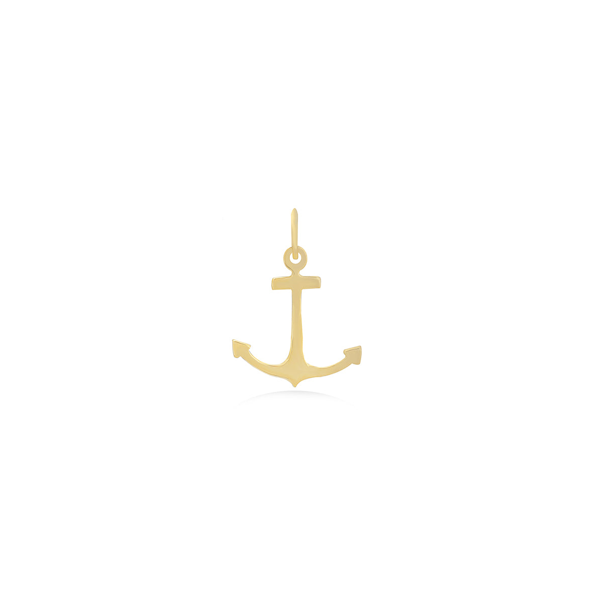 Ship Anchor Pendant In 18K Gold