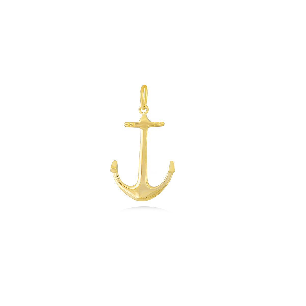 Ship Anchor Pendant In 18K Gold
