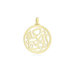 Blessing mom Pendant in 18k Yellow Gold