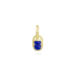 Egyptian Beetle Scarab Pendant in 18k Yellow Gold