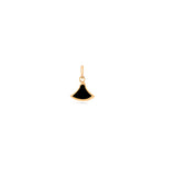 Triangle Enamel pendant in 18k Gold