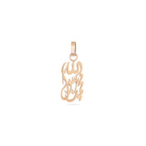 Muhammad the Messenger of Allah pendant in 18k Gold