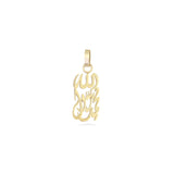 Muhammad the Messenger of Allah pendant in 18k Gold