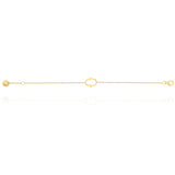 Hamsa Hand Chain Bracelet in 18k Yellow Gold
