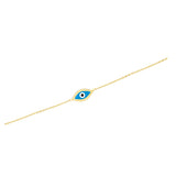 Evil Eye Bracelet in 18K Yellow Gold