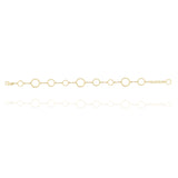 Open Circles Chain Bracelet in 18k Yellow Gold