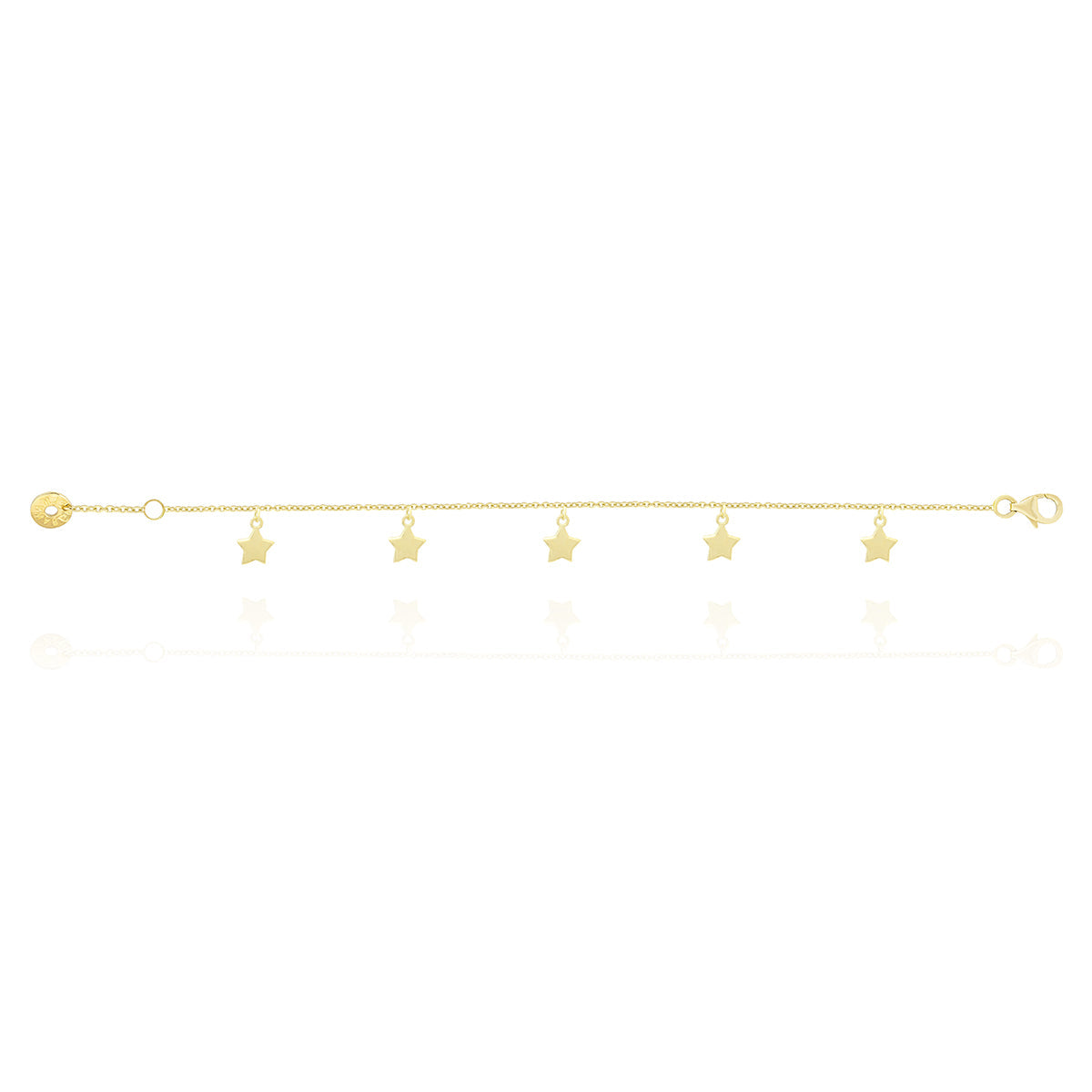 Star Charms Chain Bracelet in 18k Yellow Gold