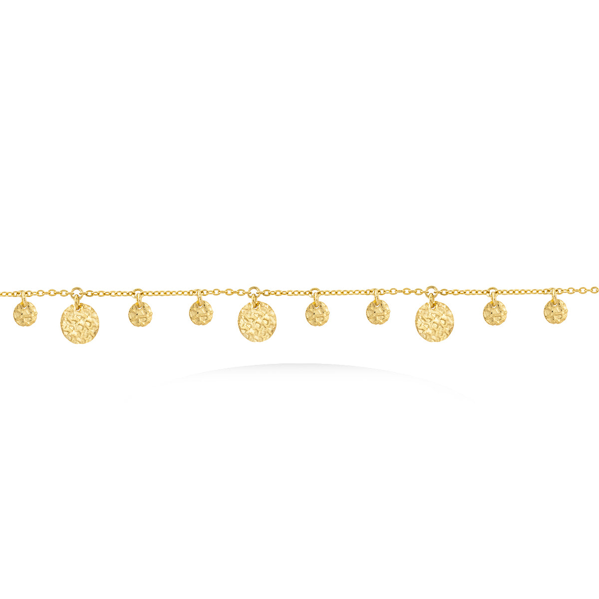 Coins Chain Bracelet in 18K Yellow gold