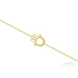 Hamsa Chain Bracelet in 18K Yellow Gold