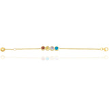 Multicolored Stones Bracelet in 18k Yellow Gold