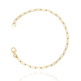 Sleek Simplicity: Gold Chain Bracelet - Understated Glamour