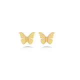 Butterfly Stud Earrings in 18K Yellow Gold