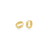 Plain Hoop Earrings in 18k Yellow Gold