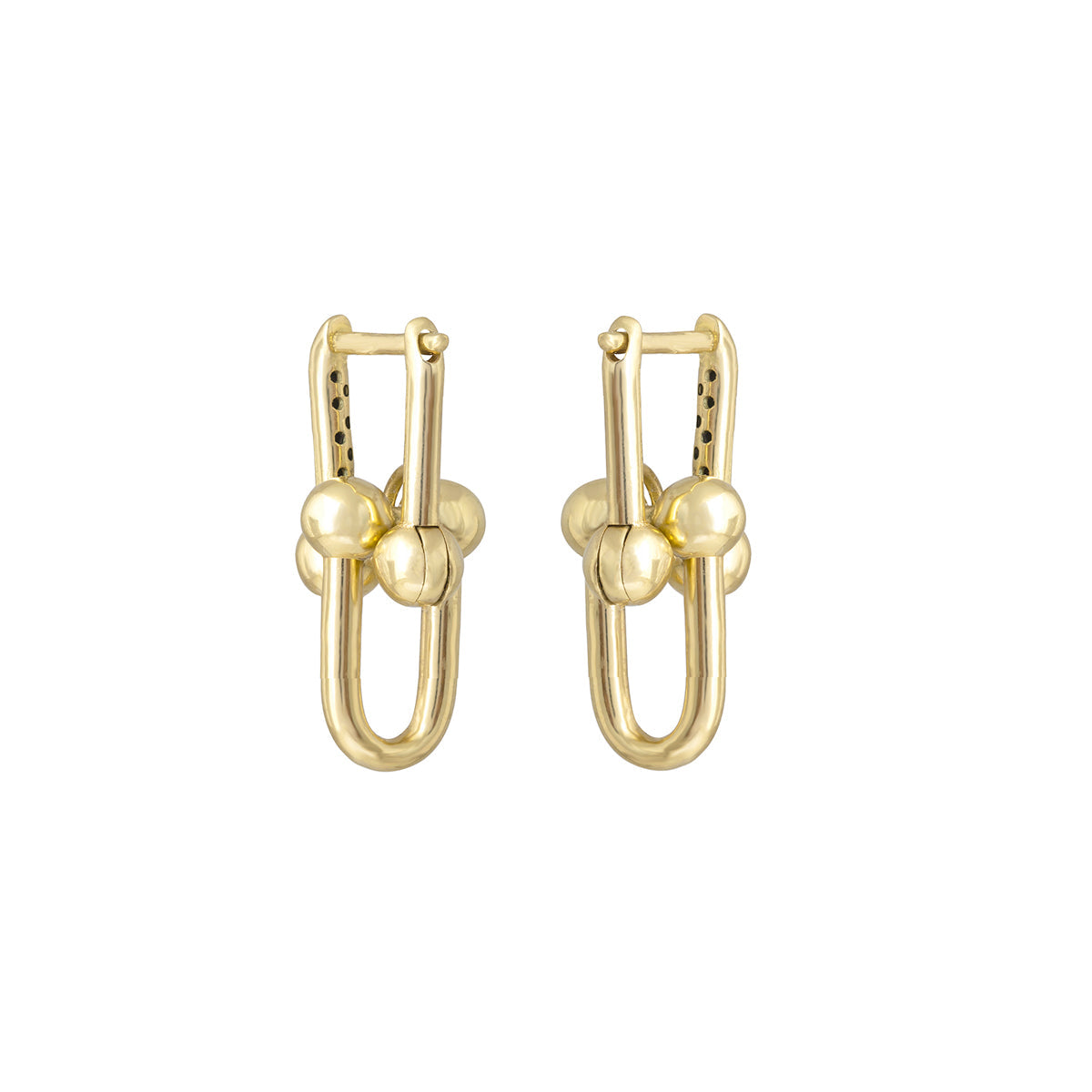 Link Earrings in 18k Yellow Gold