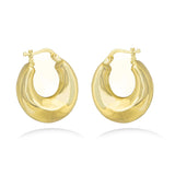 Smooth Bubble Hoop Earrings in 18k Yellow Gold