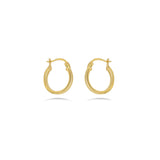 Classic Hoop Earrings in 18k Yellow Gold