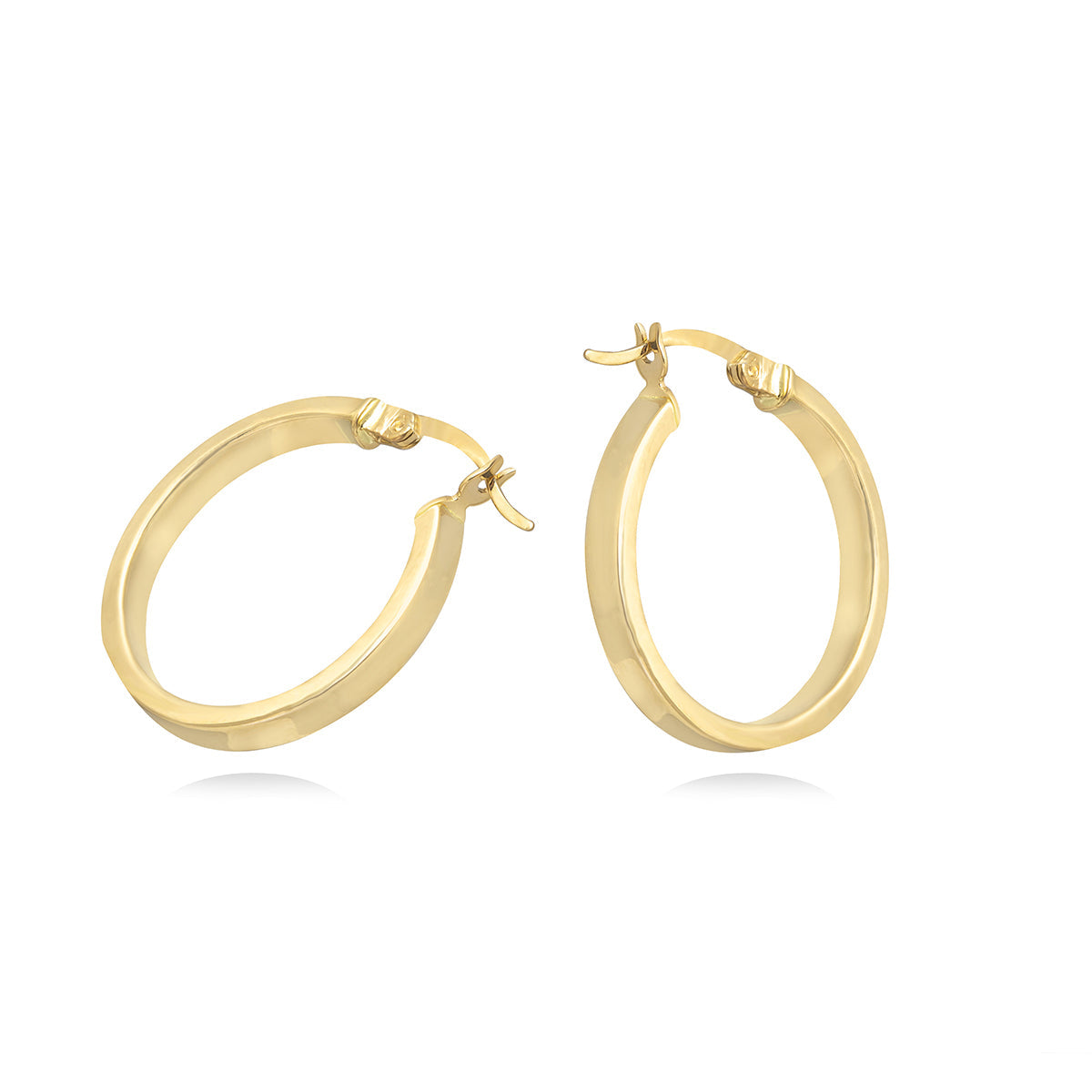 Hoop Earrings in 18k Yellow Gold