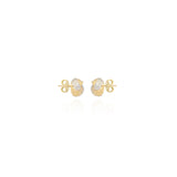 Love Knot Stud Earrings in 18k Yellow Gold