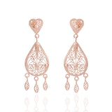 Teardrop Earrings - Elegant Rose Gold Jewelry