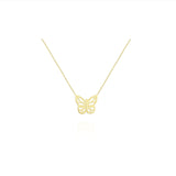 FLYING BUTTERFLY 18K GOLD NECKLACE