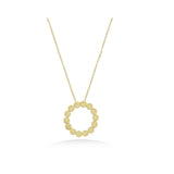 Circle Pendant Necklace In 18K Gold - Yellow Gold