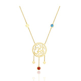 I Love my Mother Necklace in 18k Yellow Gold