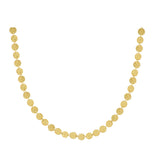 Hammered Disc Station Necklace in 18K Yellow Gold